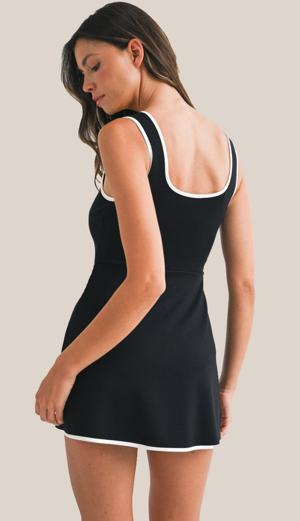 Ready To Play Soft Scuba Romper- Black