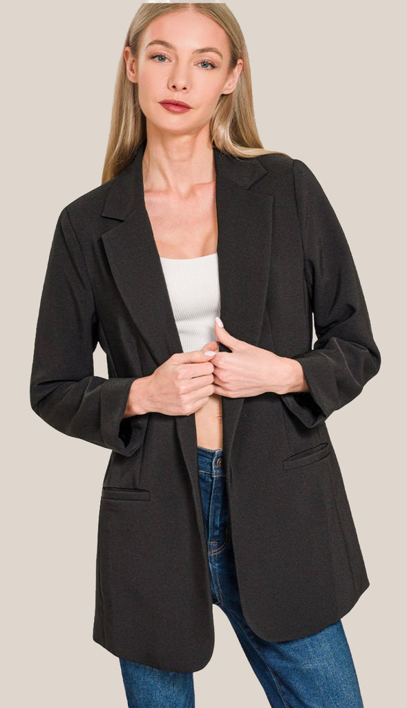 Dreams Happening Blazer- Cream