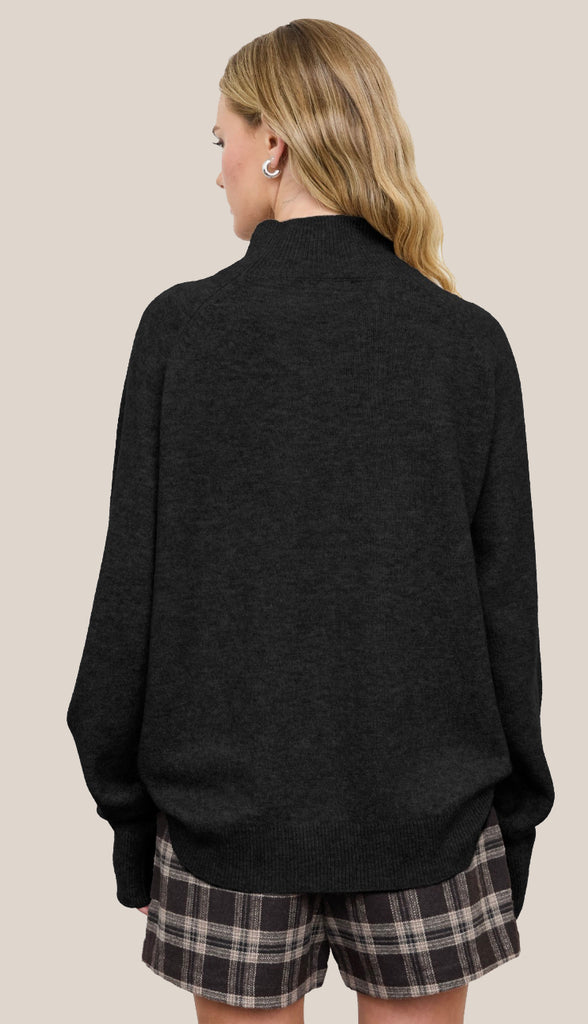 Evie Center Seam Mock Neck Relaxed Sweater (4 colors!)