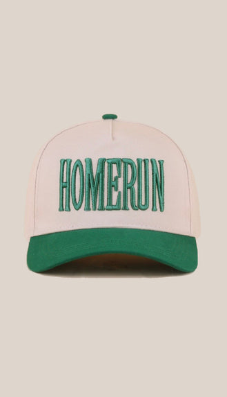 Homerun Two Tone Baseball Hat- Green