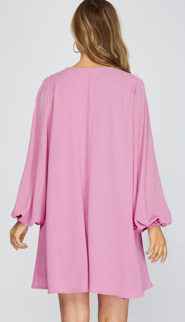 Go With The Flow Flounce Dress- Tomato
