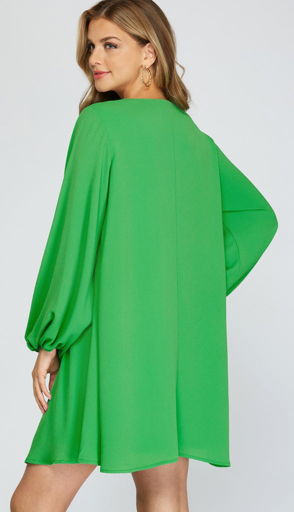 Go With The Flow Flounce Dress- Tomato