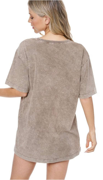Long Live Western Oversized Graphic- Mocha