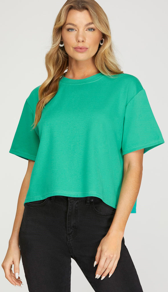 Clear On Comfort Knit Top- Bubble Gum