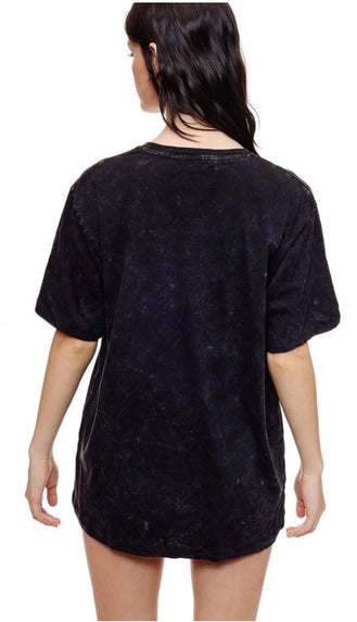 Long Live Western Longhorn Oversized Graphic- Black