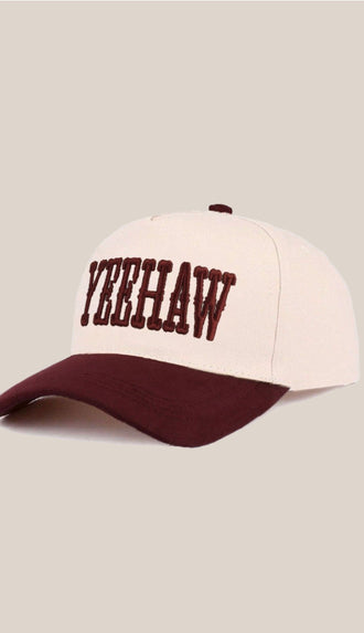 Yeehaw Two-Tone Canvas Cotton Hat