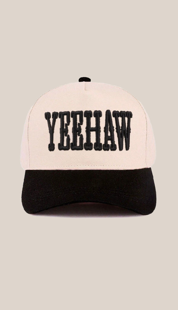 Yeehaw Two-Tone Canvas Cotton Hat