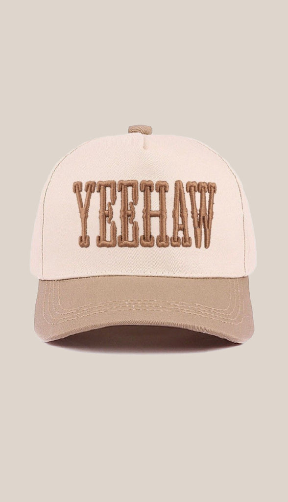 Yeehaw Two-Tone Canvas Cotton Hat