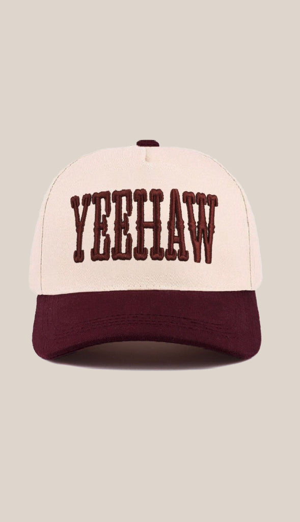 Yeehaw Two-Tone Canvas Cotton Hat
