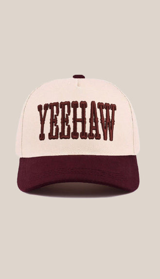 Yeehaw Two-Tone Canvas Cotton Hat