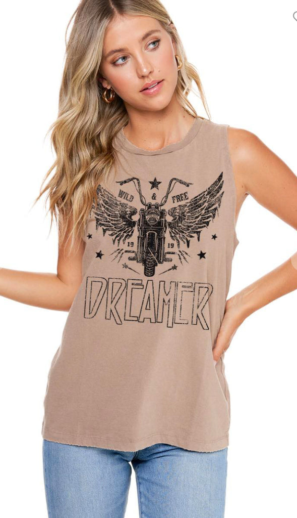 Dreamer Motorcycle Tank- Bone