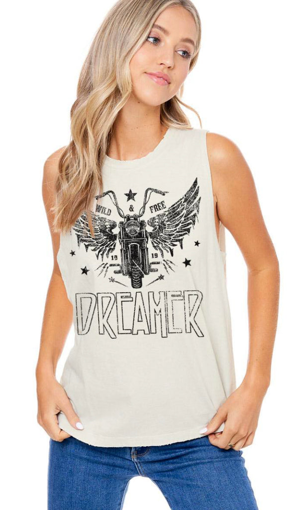 Dreamer Motorcycle Tank- Sand